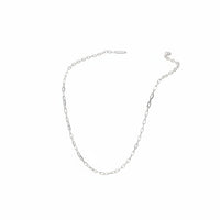 Load image into Gallery viewer, 925 Sterling Silver Paperclip Chain Necklace – Minimalist
