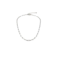 Load image into Gallery viewer, 925 Sterling Silver Paperclip Chain Necklace – Rectangular
