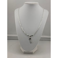 Load image into Gallery viewer, 925 Sterling Silver Paperclip Chain Necklace – Rectangular
