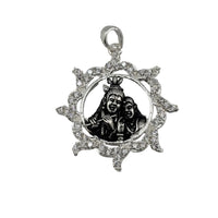 Load image into Gallery viewer, 925 Sterling Silver Radha Krishna Crystal Frame Pendant
