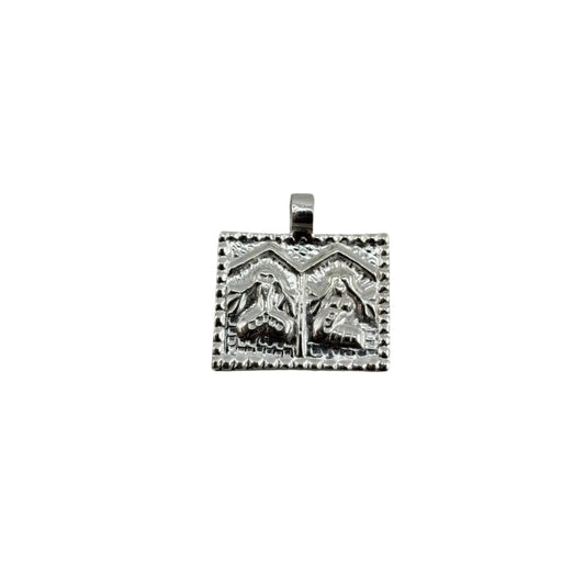 925 Sterling Silver Radha Krishna Pendant 1.75gm