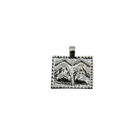 Load image into Gallery viewer, 925 Sterling Silver Radha Krishna Pendant 1.75gm
