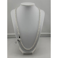 Load image into Gallery viewer, 925 Sterling Silver Rope Chain Necklace – Diamond Cut

