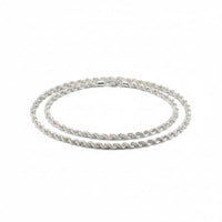Load image into Gallery viewer, 925 Sterling Silver Rope Chain Necklace – Diamond Cut
