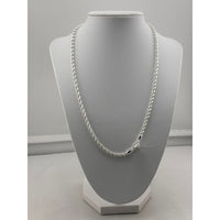 Load image into Gallery viewer, 925 Sterling Silver Rope Chain Necklace – Twisted Design
