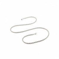 Load image into Gallery viewer, 925 Sterling Silver Rope Chain Necklace – Twisted Design
