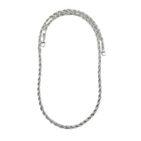 Load image into Gallery viewer, 925 Sterling Silver Rope Chain Necklace – Twisted Design
