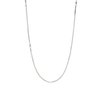 Load image into Gallery viewer, 925 Sterling Silver Round Box Chain Necklace – Micro Square
