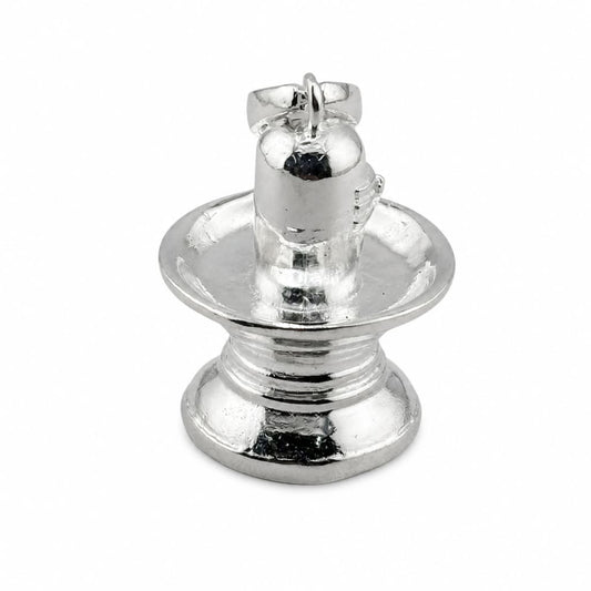 925 Sterling Silver Shiva Lingam Pendant - 4.10 g
