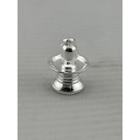 Load image into Gallery viewer, Original close-up of a polished silver Shiva lingam pendant
