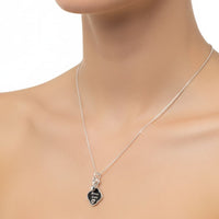 Load image into Gallery viewer, 925 Sterling Silver Sister Heart Charm Necklace - Necklace
