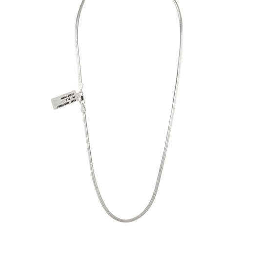 925 Sterling Silver Snake Chain Necklace – Smooth Flat