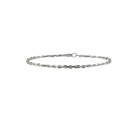 925 Sterling Silver Snake Chain Necklace – Smooth Flat Mesh