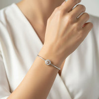 Load image into Gallery viewer, 925 Sterling Silver Spiral CZ Bracelet | 6g
