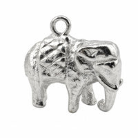 Load image into Gallery viewer, 925 sterling silver standing elephant pendant centred on a pure white background

