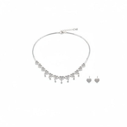 925 Sterling Silver Statement Circle Link Necklace
