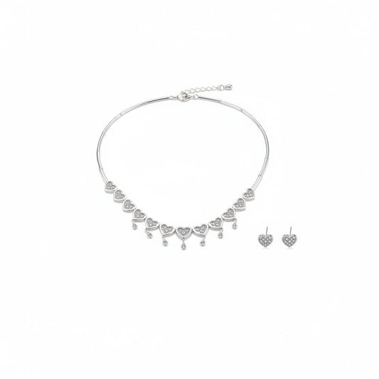 925 Sterling Silver Statement Circle Link Necklace