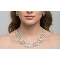 Load image into Gallery viewer, 925 Sterling Silver Statement Circle Link Necklace
