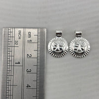 Load image into Gallery viewer, 925 Sterling Silver Surya (Sun God) Face Pendant (Set of 2)
