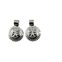 Load image into Gallery viewer, 925 Sterling Silver Surya (Sun God) Face Pendant (Set of 2)
