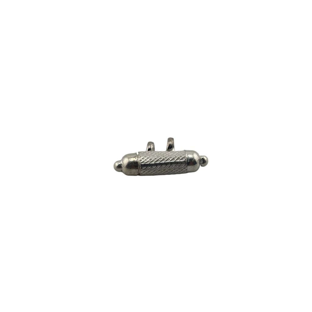 925 Sterling Silver Taweez Pendant – Textured Barrel