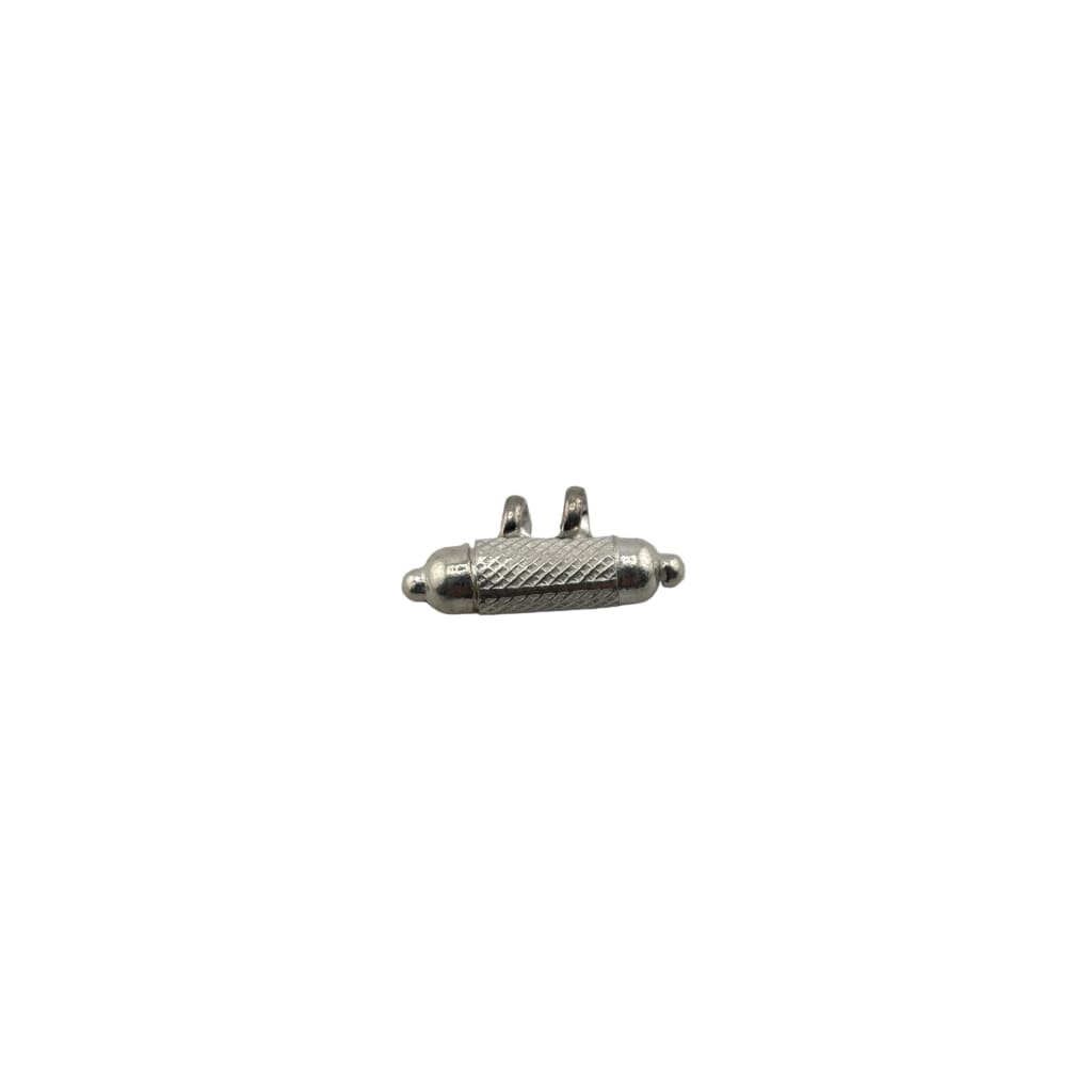 925 Sterling Silver Taweez Pendant – Textured Barrel