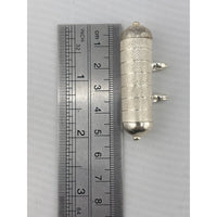 Load image into Gallery viewer, 925 Sterling Silver Taweez Pendant – Textured Barrel
