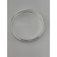 Load image into Gallery viewer, 925 Sterling Silver Thick Domed Grooved Bangle/Kada