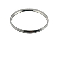 Load image into Gallery viewer, 925 Sterling Silver Thin Domed Grooved Bangle/Kada - 72mm