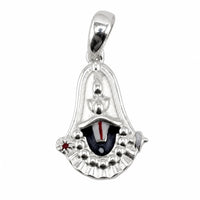 Load image into Gallery viewer, 925 sterling silver Venkateswara face pendant centred on a pure white background
