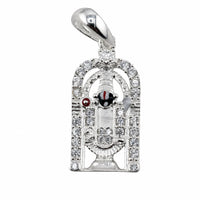 Load image into Gallery viewer, 925 sterling silver Venkateswara temple pendant centred on a pure white background
