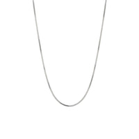 Load image into Gallery viewer, 925 Sterling Silver Wheat Chain Necklace – Flat Spiga
