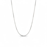 Load image into Gallery viewer, 925 Sterling Silver Wheat Chain Necklace – Flat Spiga
