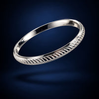 Load image into Gallery viewer, 925 Sterling Silver Wheat Leaf Etched Bangle/Kada (Thick