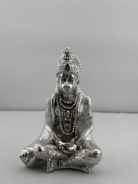 Load image into Gallery viewer, 999 Pure Silver Lord Hanuman Idol 59.97gm – Divine Bajrangbali Murti for Temple &amp; Pooja
