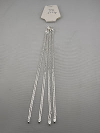 Load image into Gallery viewer, Silver Japanese Curb Link Bracelet 925 – Flat Chain
