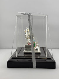 Load image into Gallery viewer, 999 Silver Shiva Parivar Murti with Acrylic Dome (80gm) – Divine Family Idol for Pooja &amp; Prosperity Blessings
