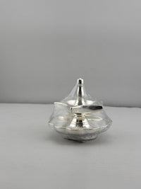 Load image into Gallery viewer, Silver Diya Design 2 36gm – Traditional Pooja Lamp for Temple &amp; Festivals
