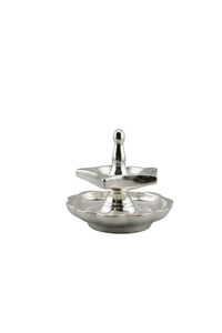 Load image into Gallery viewer, Silver Diya Design 2 36gm – Traditional Pooja Lamp for Temple &amp; Festivals
