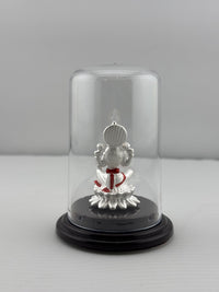 Load image into Gallery viewer, 999 Pure Silver Goddess Lakshmi Idol 7gm in Protective Acrylic Dome – Laxmi Murti for Home Mandir &amp; Gifting

