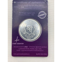 Load image into Gallery viewer, Shri reverse and certificate of 10g 999 fine silver Ashta Lakshmi coin
