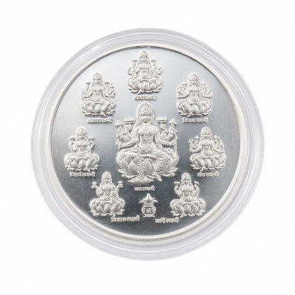 999 Fine Silver Ashta Lakshmi Coin with Shri – 10g