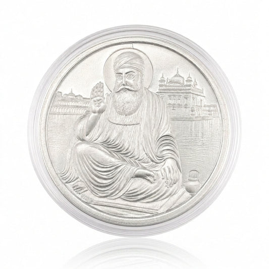 999 Fine Silver Guru Nanak dev ji Coin with Ik Onkar – 10g