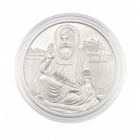 Load image into Gallery viewer, 999 fine silver Guru Nanak coin, 10 grams
