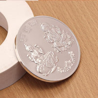 Load image into Gallery viewer, 999 Fine Silver Lakshmi Ganesha Coin with Om – 100g - Coin
