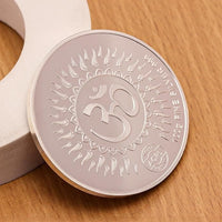 Load image into Gallery viewer, 999 Fine Silver Lakshmi Ganesha Coin with Om – 100g - Coin
