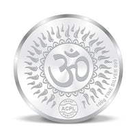 Load image into Gallery viewer, 999 Fine Silver Lakshmi Ganesha Coin with Om – 100g - Coin

