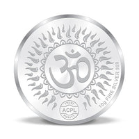 Load image into Gallery viewer, 999 Fine Silver Lakshmi Ganesha Coin with Om – 10g - Coin
