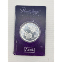 Load image into Gallery viewer, 10g 999 fine silver Lakshmi and Ganesha coin in original packaging
