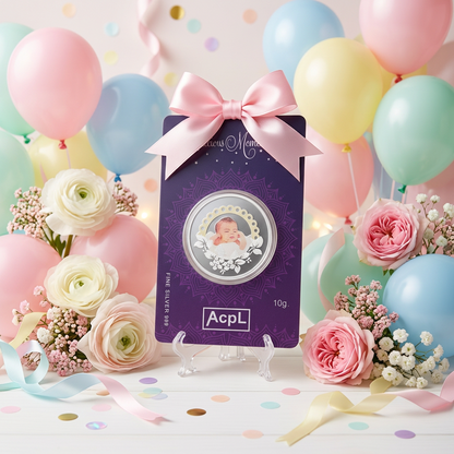 999 Fine Silver Newborn Baby Keepsake Coin – 10g